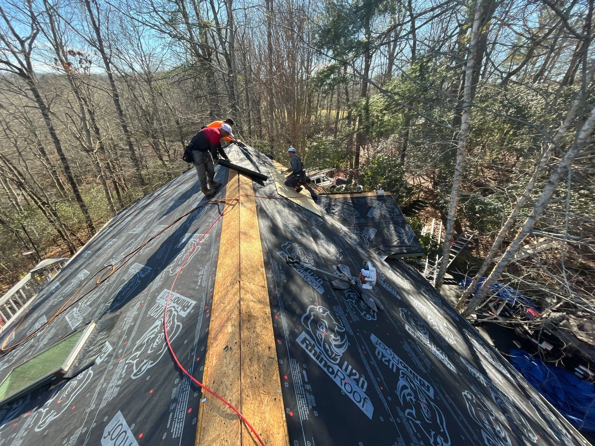 Residential Roof Replacement in Brevard, NC, courtesy of Quantum Roofing