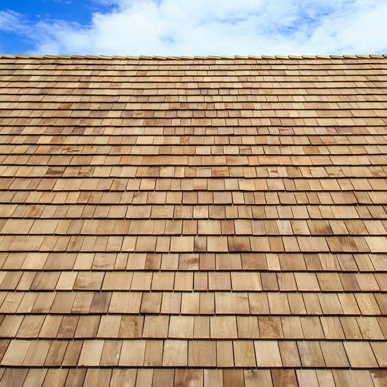 wood shingle roofing